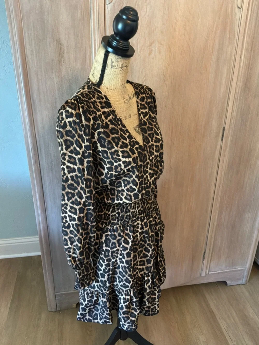 NWT Michael Kors “Julia” Leopard Print Dress XS